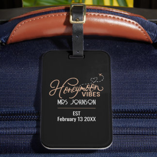 Huwelijksreis Vibes Huwelijksgeschenk Bagagelabel