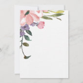 Huwelijksreis - Welcome Letter Tea Roos Kaart (Achterkant)