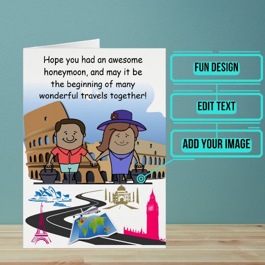 Huwelijksreis Welkom Terug Aangepaste Kaart