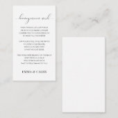 Huwelijksreis Wens Fonds Bijlage Kaart (Voorkant / Achterkant)