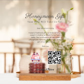 Huwelijksreis Wens Reis Fonds Verzoek Cadeau Qr Co Acryl Bord