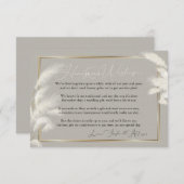 Huwelijksreis wenst Allison 1a Uitnodiging (Voorkant / Achterkant)