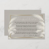 Huwelijksreis wenst Allison 1b uitnodiging (Voorkant / Achterkant)