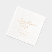 Huwelijksrepetitie diner één dag extra script folie servetten (Links)