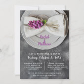 Huwelijksrepetitie diner kaart (Voorkant)