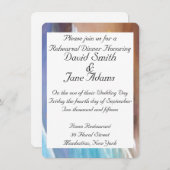 huwelijksrepetitie-diner kaart (Voorkant / Achterkant)