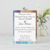 huwelijksrepetitie-diner kaart (Staand voorkant)