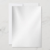 Huwelijksrepetitie Diner Marine Blauw Wit Bloemen Kaart (Achterkant)