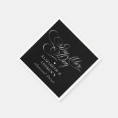 Huwelijksrepetitie diner servet (Hoek)