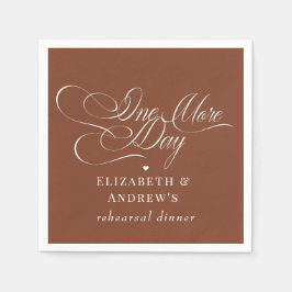 Huwelijksrepetitie diner servet