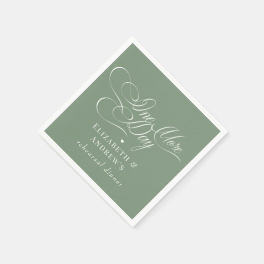 Huwelijksrepetitie diner servet (Hoek)