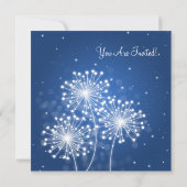 Huwelijksrepetitie Diner Zomer Sparkle Sapphire Kaart (Achterkant)