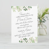 Huwelijksrepetitie Dinerfeest, Modern groen Kaart (Staand voorkant)