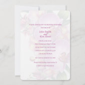 Huwelijksrepetitie en diner uitnodiging (Achterkant)