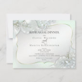 HUWELIJKSREPETITIE | Honingdauwgroene Shimmer Kaart (Voorkant)