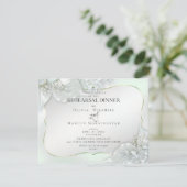 HUWELIJKSREPETITIE | Honingdauwgroene Shimmer Kaart (Staand voorkant)