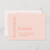 Huwelijksrepetitie Notitiekaartje (Voorkant / Achterkant)