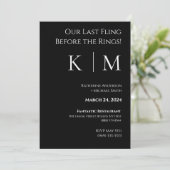 Huwelijksrepetitie-Zwart en Wit- Kaart (Staand voorkant)