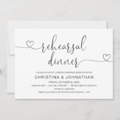 Huwelijksrepetitiediner, moderne kalligrafie Uitno Kaart (Voorkant)