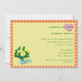 huwelijksrepetities tijdens het diner kaart