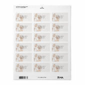 Huwelijksretouradreslabels Rustic Romance Etiket (Full Sheet)