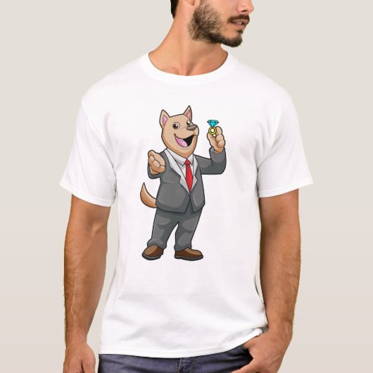 Huwelijksring voor de hond t-shirt (Voorkant)