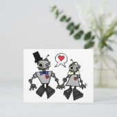 Huwelijksrobots Briefkaart (Staand voorkant)