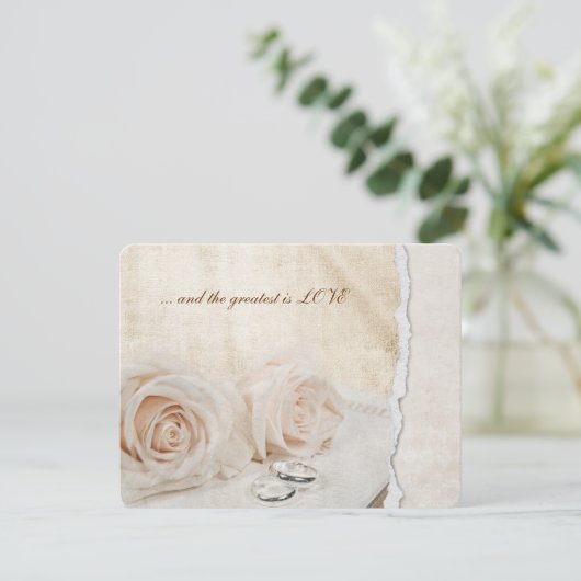 huwelijksrondes op de hernieuwing van de Bijbel Vo Kaart (Staand voorkant)