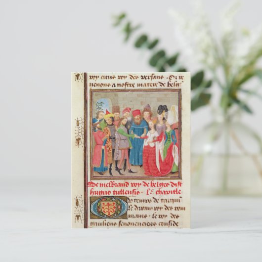 Huwelijksscène Briefkaart (Staand voorkant)