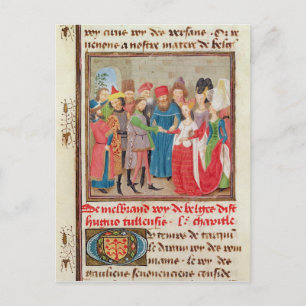 Huwelijksscène Briefkaart
