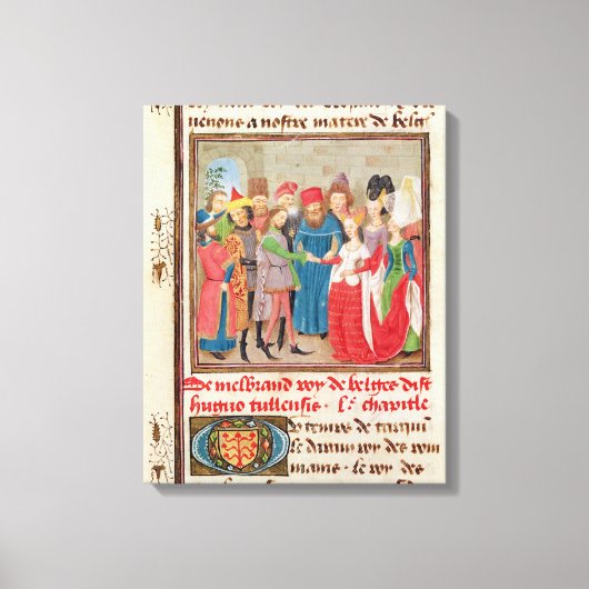 Huwelijksscène Canvas Afdruk (Voorkant)