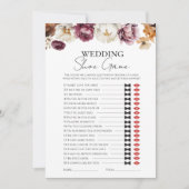 huwelijksschoen | Herfst Vrijgezellenfeest Game Ka Kaart (Voorkant)