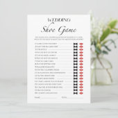 Huwelijksschoen minimalistisch Vrijgezellenfeest s Kaart (Staand voorkant)