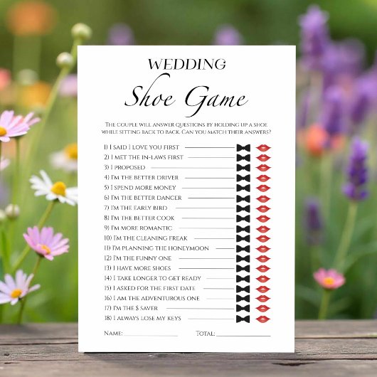 Huwelijksschoen minimalistisch Vrijgezellenfeest s Kaart