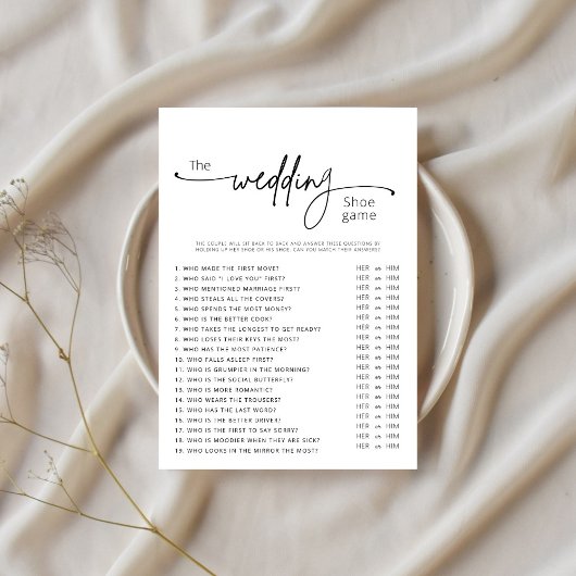 Huwelijksschoen spel, Vrijgezellenfeest spel