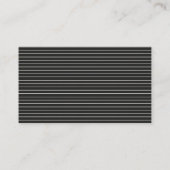 Huwelijksscript moderne zwart-wit elegante reactie visitekaartje (Achterkant)