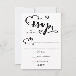 Huwelijksscript - RSVP-kaart RSVP Kaartje
