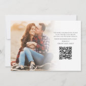 Huwelijksscriptie Save the Date Foto Sjabloon (Achterkant)