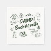 Huwelijkssluiting Kampeer Thema Servetten (Voorkant)