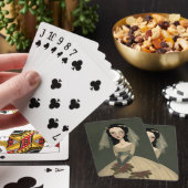 Huwelijksspelkaarten met onvriendelijke bruid pokerkaarten (Insitu)