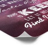 Huwelijksstoelindeling Glas voor de Nacht Vind Je Poster (Hoek)