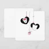 Huwelijkssymbolen hangend. Bruid bruidegom (Voorkant / Achterkant)