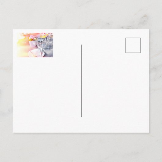 Huwelijkstafel Briefkaart (Achterkant)