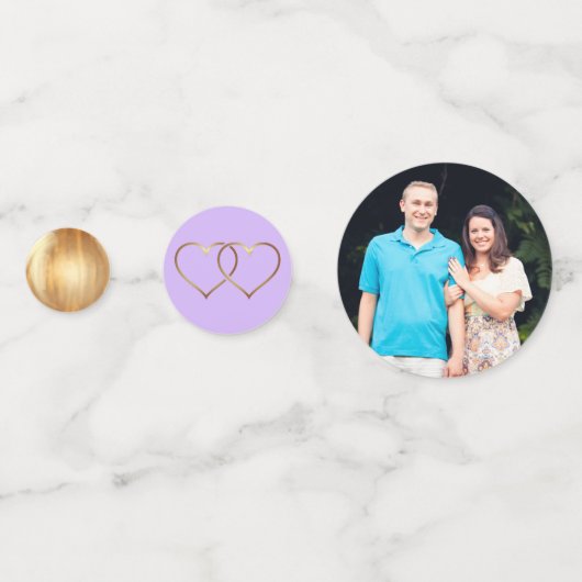 Huwelijksthema Foto Confetti (Voorkanten)