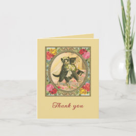 Huwelijksthema kat bedankt