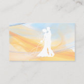 Huwelijksthema Trendy Elegante Visitekaartjes (Achterkant)