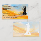 Huwelijksthema Trendy Elegante Visitekaartjes (Voorkant / Achterkant)