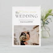  huwelijkstijdlijn folie uitnodiging (Staand Voorkant)