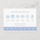 Huwelijkstijdlijn Santorini Griekenland Informatiekaartje (Voorkant)