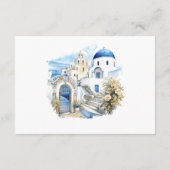 Huwelijkstijdlijn Santorini Griekenland Informatiekaartje (Achterkant)